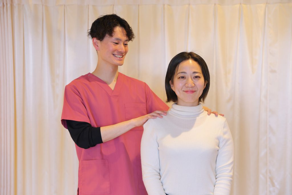 肩施術画像