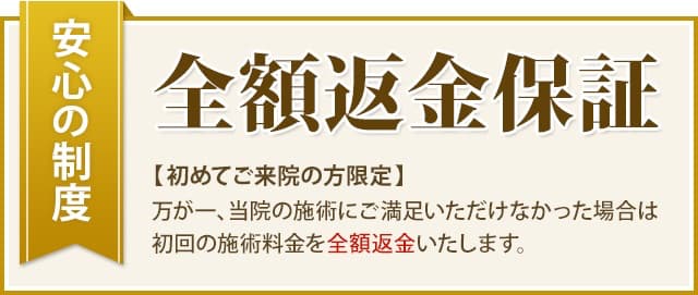 全額返金保証画像