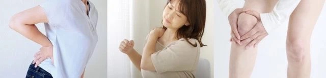 膝の痛みで悩んでいる女性の画像